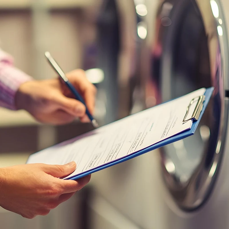 Barcode label printed for garment tracking