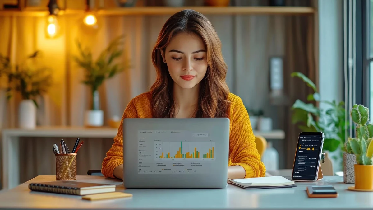 Multi-branch analytics dashboard showing revenue, expenses and staff performance by location